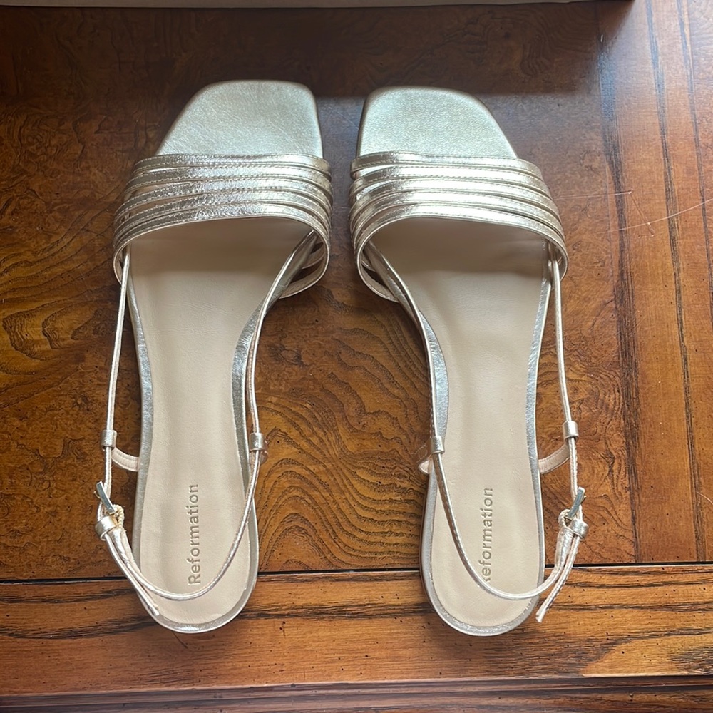 Millie is a flat slingback sandal,adjustable ankle strap,lattice upper.
SIZE 6.5